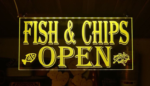 Fish and chips light led - and, up