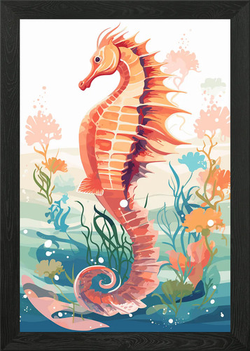 Risograph animal framed wall - risograph,