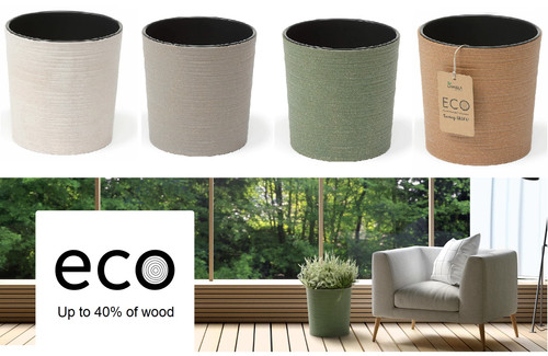 Eco round planter pot indoor - planter,