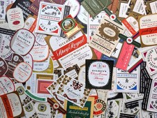 120 Vintage 1950s Gilbey's Whisky & Wine Original Alcohol Bottle Labels Unused