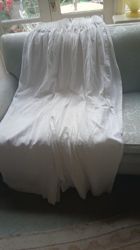 Pair vintage white cotton - white,