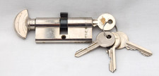 Thumb Turn 70mm Euro Cylinder Lock  with four keys  35/35