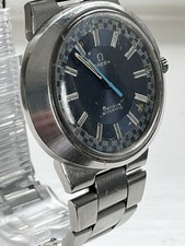 Omega Dynamic with Racing Dial. Blue Dial on original Bracelet