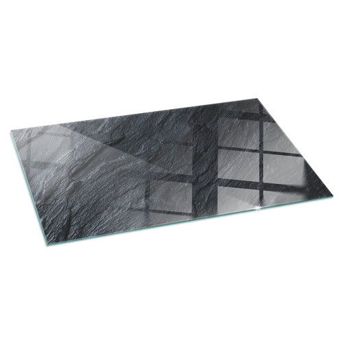 Glass hearth protector - hearth, for