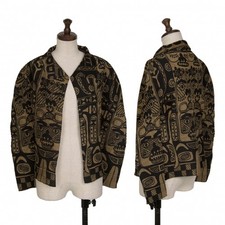 Unbranded Ethnic Printed Stretch Pleats Cardigan Size 3(K-129279)