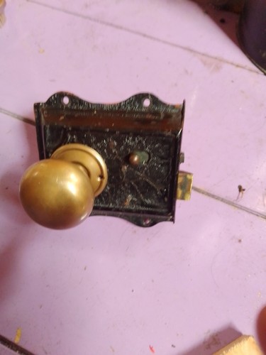 Original victorian rim lock - victorian,