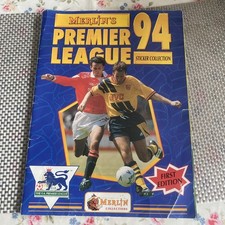 Merlin Premier League 1994 Football Sticker Album Incomplete Many Included