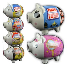 CERAMIC PIG PIGGY BANK COINS