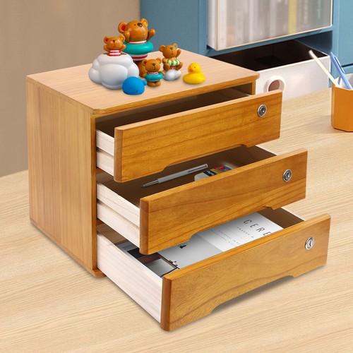 Wooden desktop storage - storage, cabinet