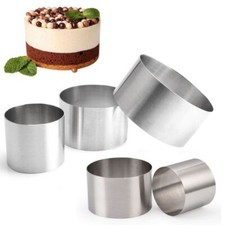5/6/8/10CM Round Cake Ring Cutter Mold Stainless Steel Mould Mousse Cake