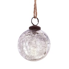 Large Vintage Silver Crackle