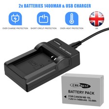 2x NB-10L Battery For Canon