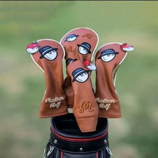 New three-dimensional embroidered fisherman hat golf club head cover