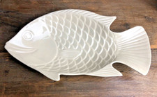 (GRADE_B) Ceramic Fish Shaped Serving Plate Bowl Centrepiece Dinner Serving