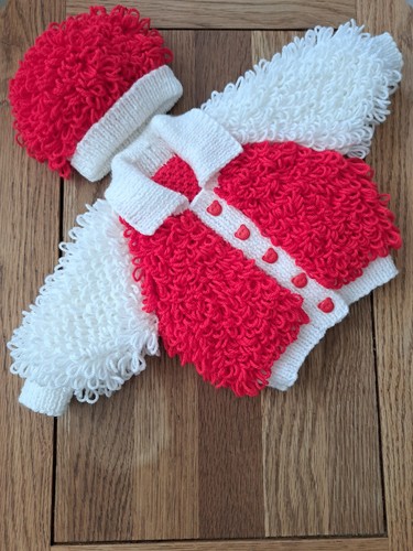 Hand knitted baby loopy jacket - hand-knitted,