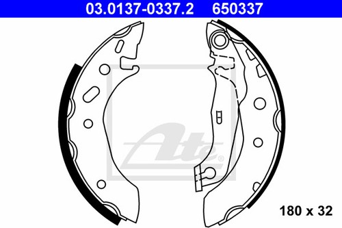 Brake shoe set for - set,
