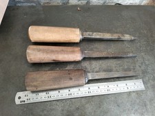 Vintage Mortice Chisel Set
