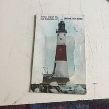 Old Postcard Broadstairs ( Lighthouse, Pull Out ) 1924