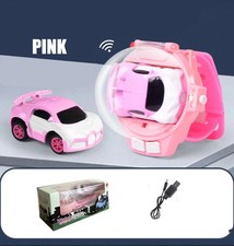 Watch Car Toy Mini 2'4Ghz Remote Control Alloy RC Car USB Charging w/ Lights UK