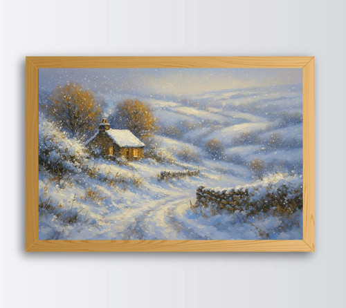 Snowy yorkshire dales - snowy,