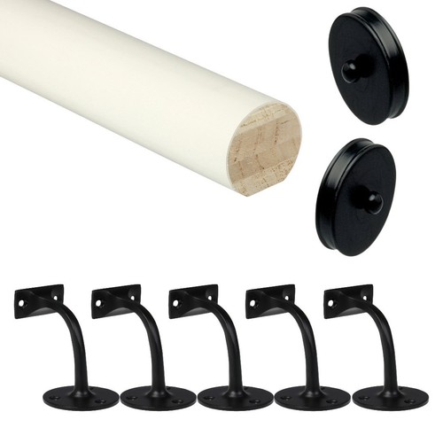Primed mopstick handrail - primed, kit