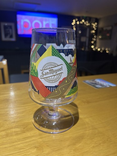 San miguel pint - glass, x1