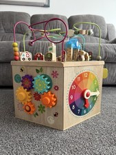 Large Kids Activity Cube Wooden Baby Toddler