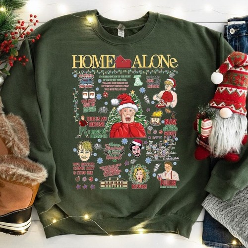Home alone movie sweatshirt - home,
