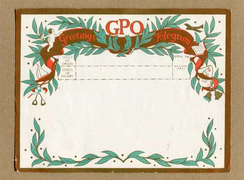 Gpo greetings telegram - gpo,