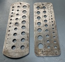 2 x Vintage Fractional Drill Size Gauges