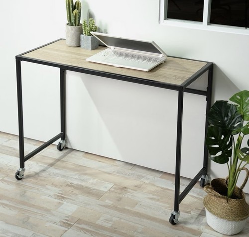 Desk wheels home office - on,