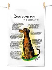Dobermann Tea Towel - Dobermann Gift - Doberman Gift 4751-TT