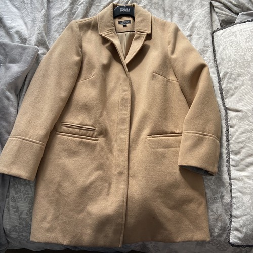 Topshop camel overcoat size - topshop,