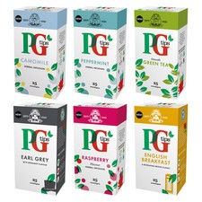 PG Tips Enveloped Tea Bags x 25s (2 - 12 Boxes, Mix & Match) 5 Great Flavours!