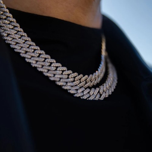 14mm iced cuban chain inch - 14mm,