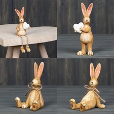 Resin rabbit ornament - resin, standing