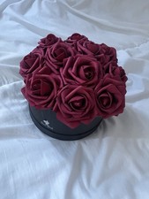 Red Eternal Roses In Black