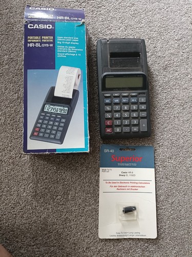 Vintage casio 8lgyb w - casio, hr-8lgyb-w