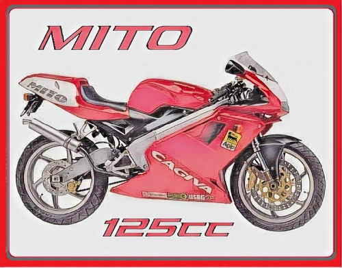 Cagiva mito 125 metal - 125, sign