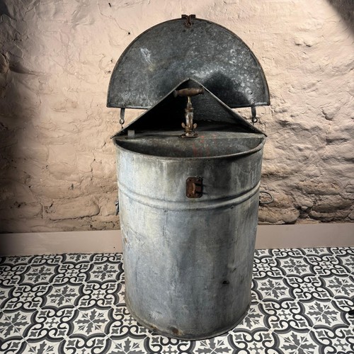 Vintage galvanised paraffin - galvanised,