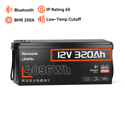 Humsienk 12v 320ah lifepo4 - 12v,