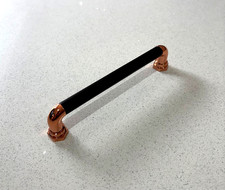 Steampunk Cabinet Drawer Handle – Black Copper 160mm Kitchen Furniture Pull
