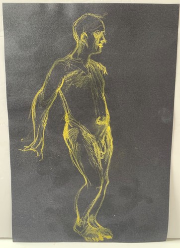Vintage double sided male nude - vintage,