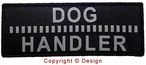 Small woven dog handler - woven, badge