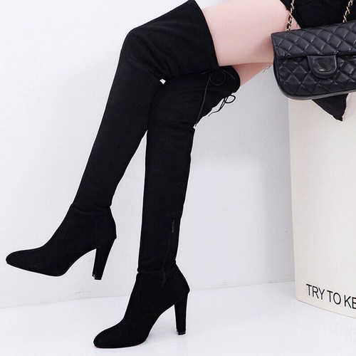 Womens ladies sexy thigh high - sexy,
