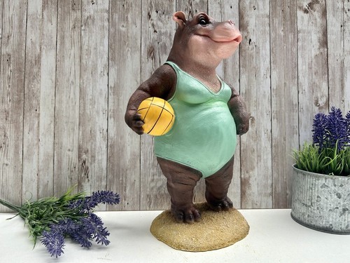 Hippo figurine volleyball gift - volleyball,