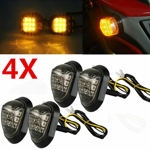 Amber motorcycle 12v - amber, 9led
