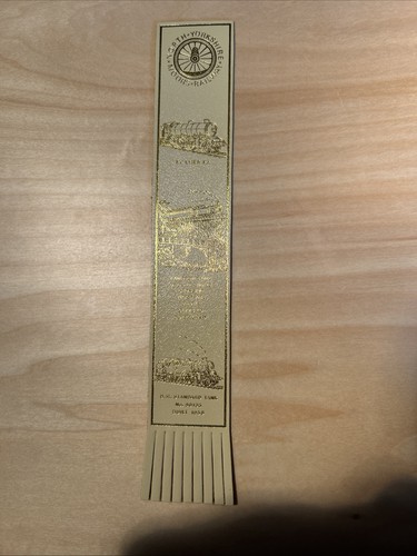 Leather bookmark moors railway - leather,