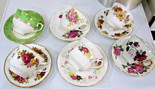 VINTAGE BONE CHINA X 6 DUO'S