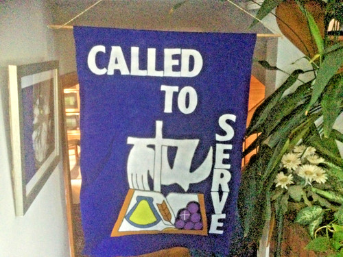 Easter church banner blue - easter,